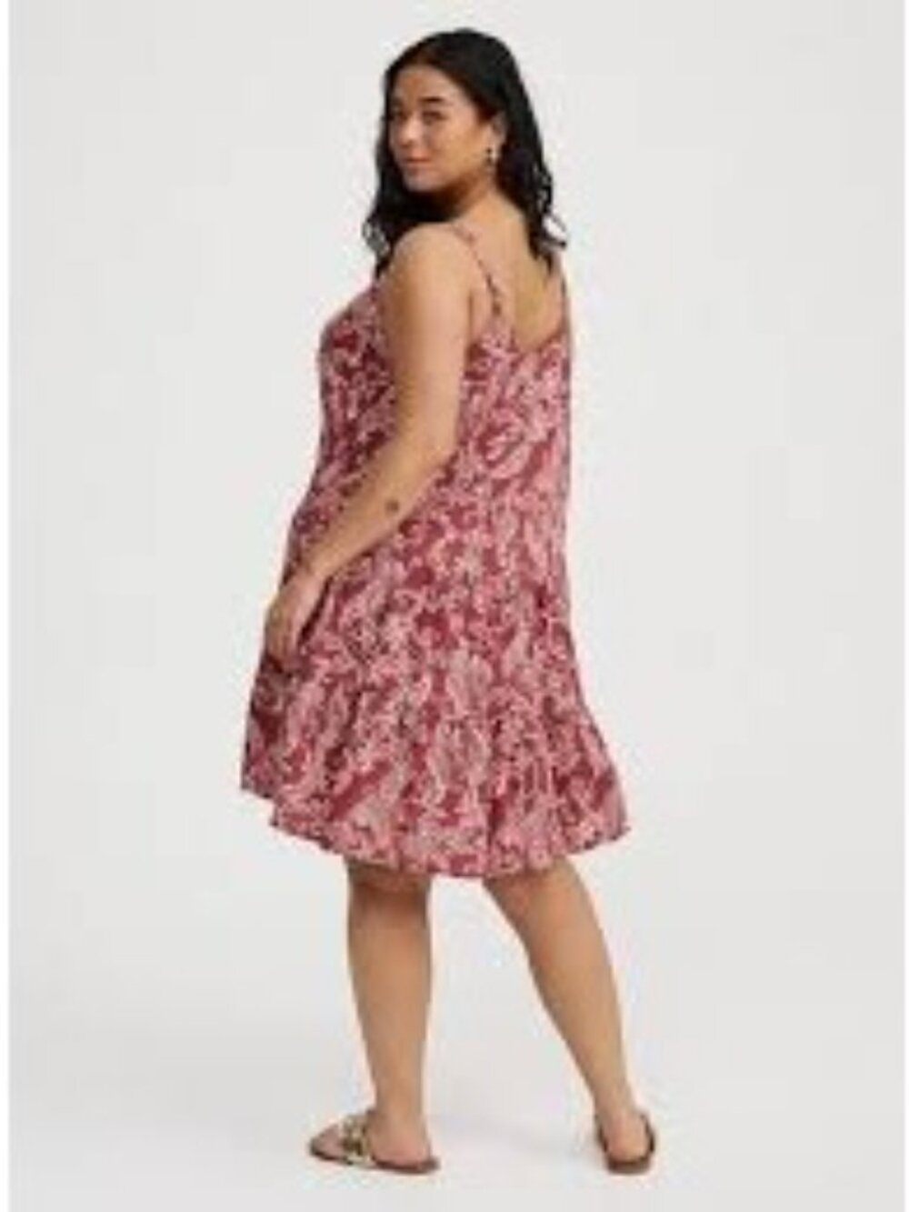 Torrid Dress Mini V-Neck Button Up Dress Size 14 16 - Picture 2 of 2